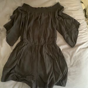Black Off the Shoulder Romper